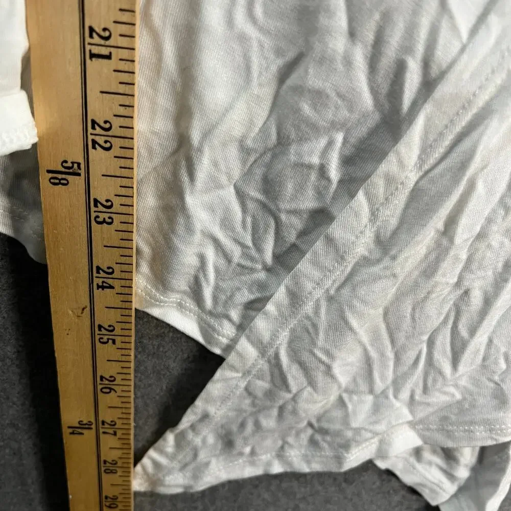 Belle by Kim Gravel Rayon Spandex Shrug White Size Small